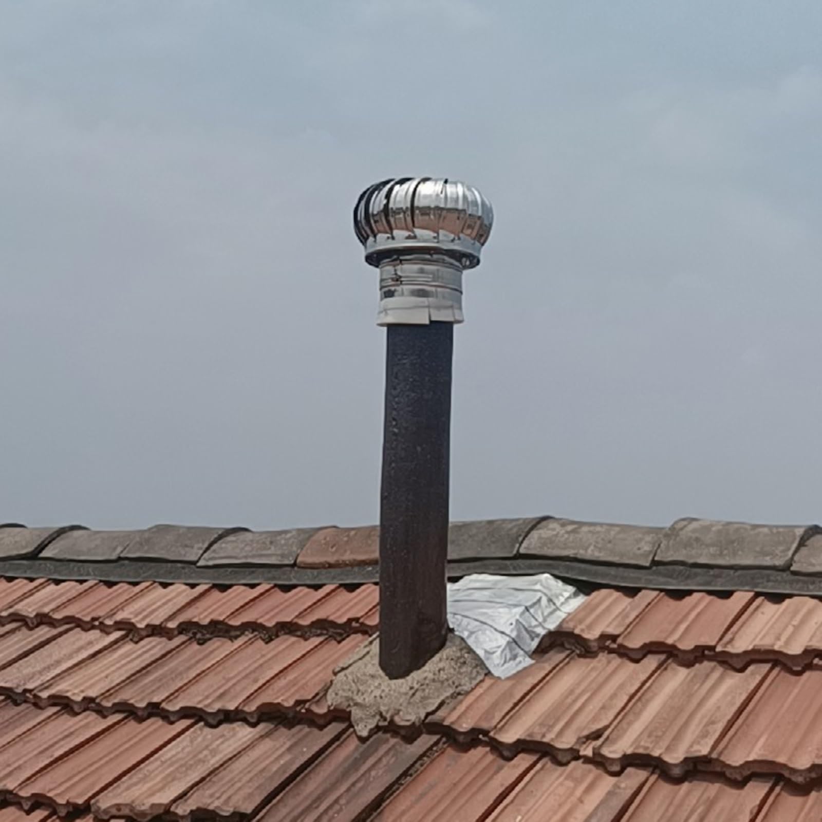 201 Stal nierdzewna, kula wiatrowa, wentylator dachowy, nasadka do wentylacji naturalnej bez zasilania, do zastosowań w fabryce i warsztacie(160MM)