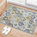 Lahome Moroccan Trellis Area Rug, 2x3 Entry Rug Non-Slip Washable Indoor Door Mat, Small Persian Ori
