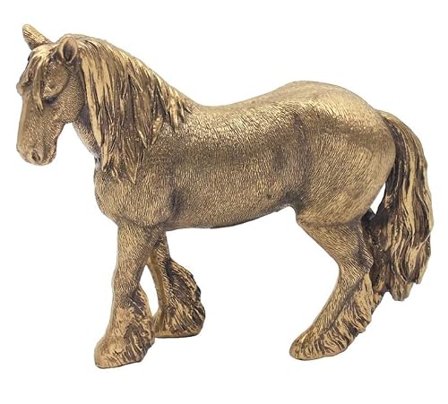 Tamersgifts Bronzed Clydesdale Shire Horse Statue Horse Ornament Figurines (Bronzed Clydesdale Shire Horse Statue)