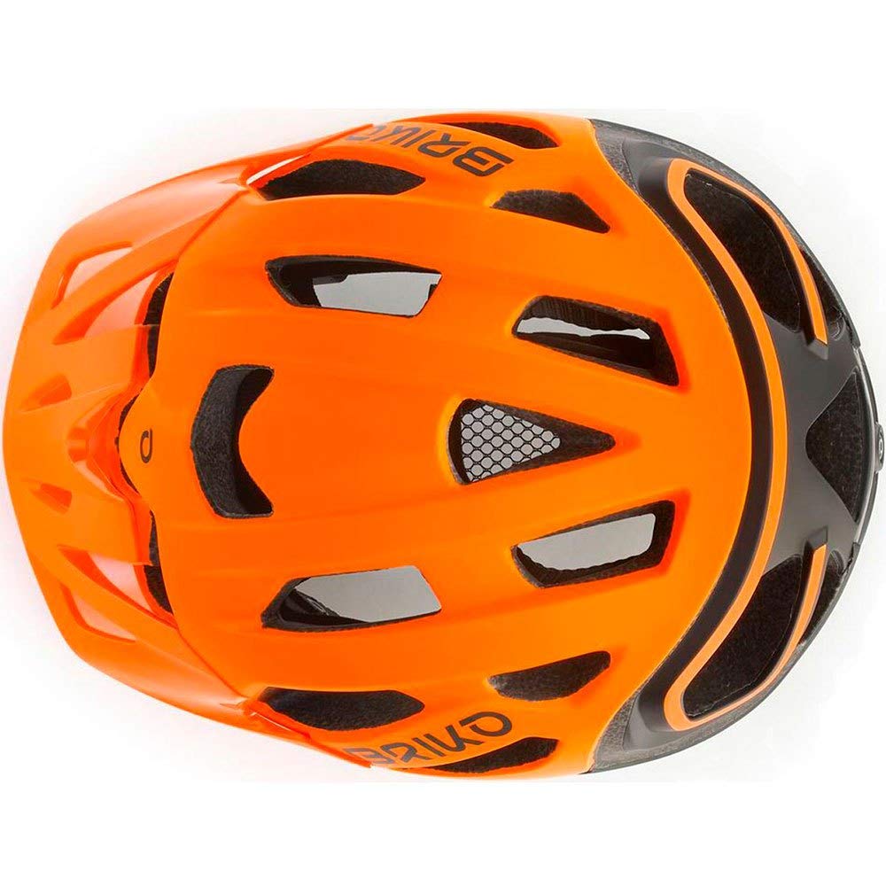 orange fahrradhelm Briko Sismic Fahrradhelm, (Fluor Black), Medium Sport & Freizeit Cyctrac Electric Mountain Bike pla-organizer F4X (Color Variation):Army Green