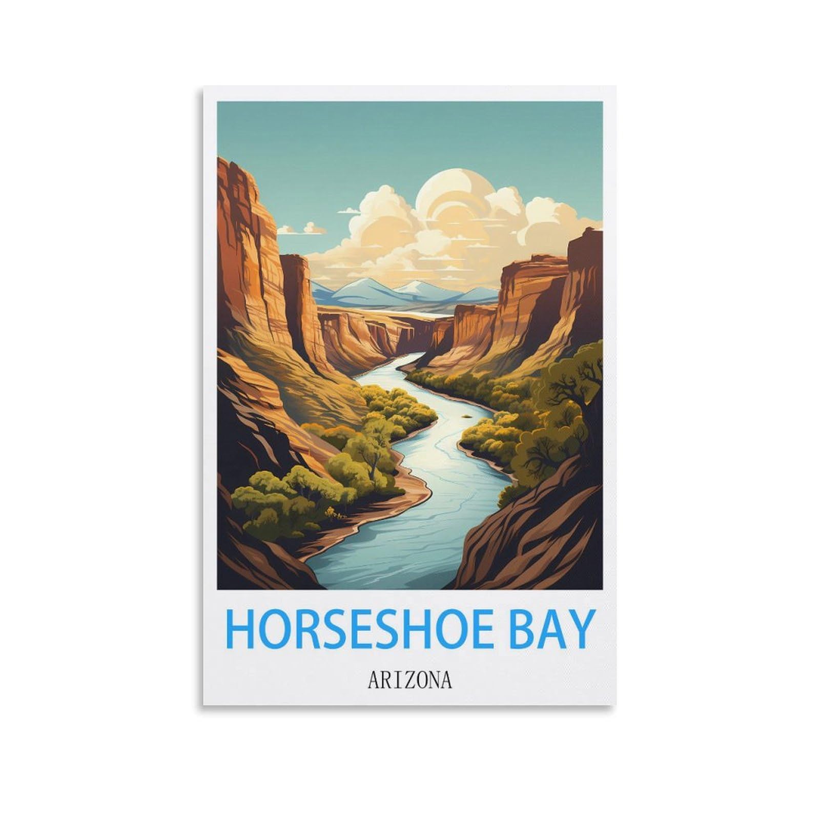 Vintage Metal Tin Sign Funny,Horseshoe Bay Arizona,Wall Decor Kitchen Garage Dining Room Home Decor Hotel Decor Gift 15x30cm