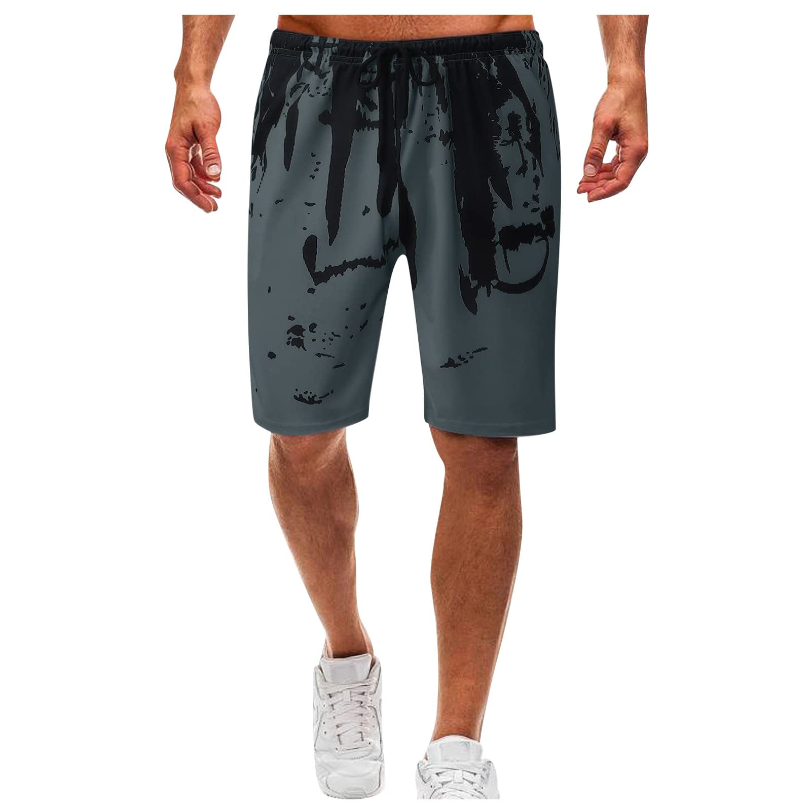 Ymosrh Mens Athletic Shorts Casual Drawstring Summer Beach Lightweight Running Short Pants Workout Shorts S-6XL