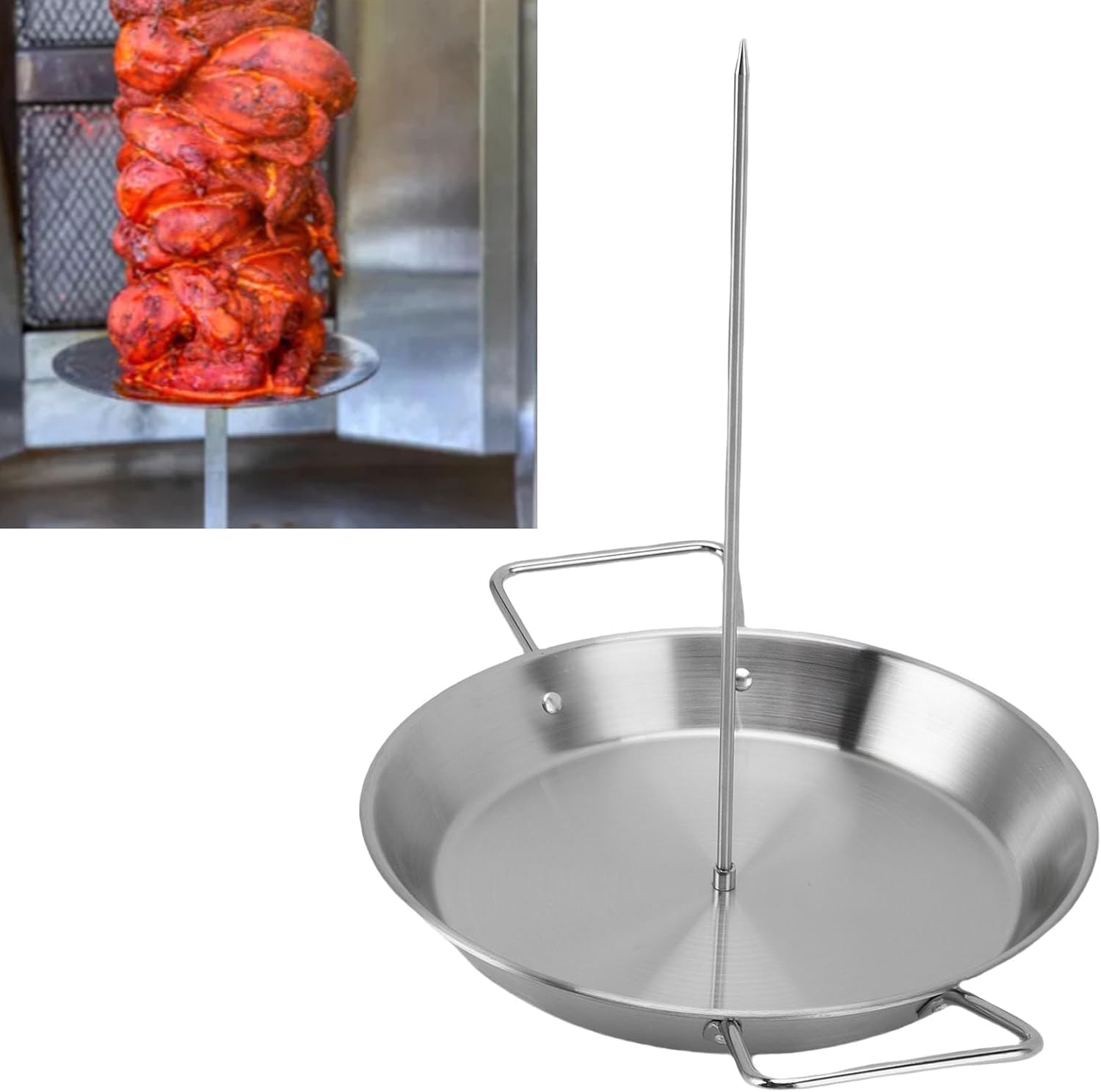 Rack de Grillade Vertical Brochette Sèche en Acier Inoxydable à Étages avec Poignées Faciles pour le Stockage du Mur Four à Fumeurs