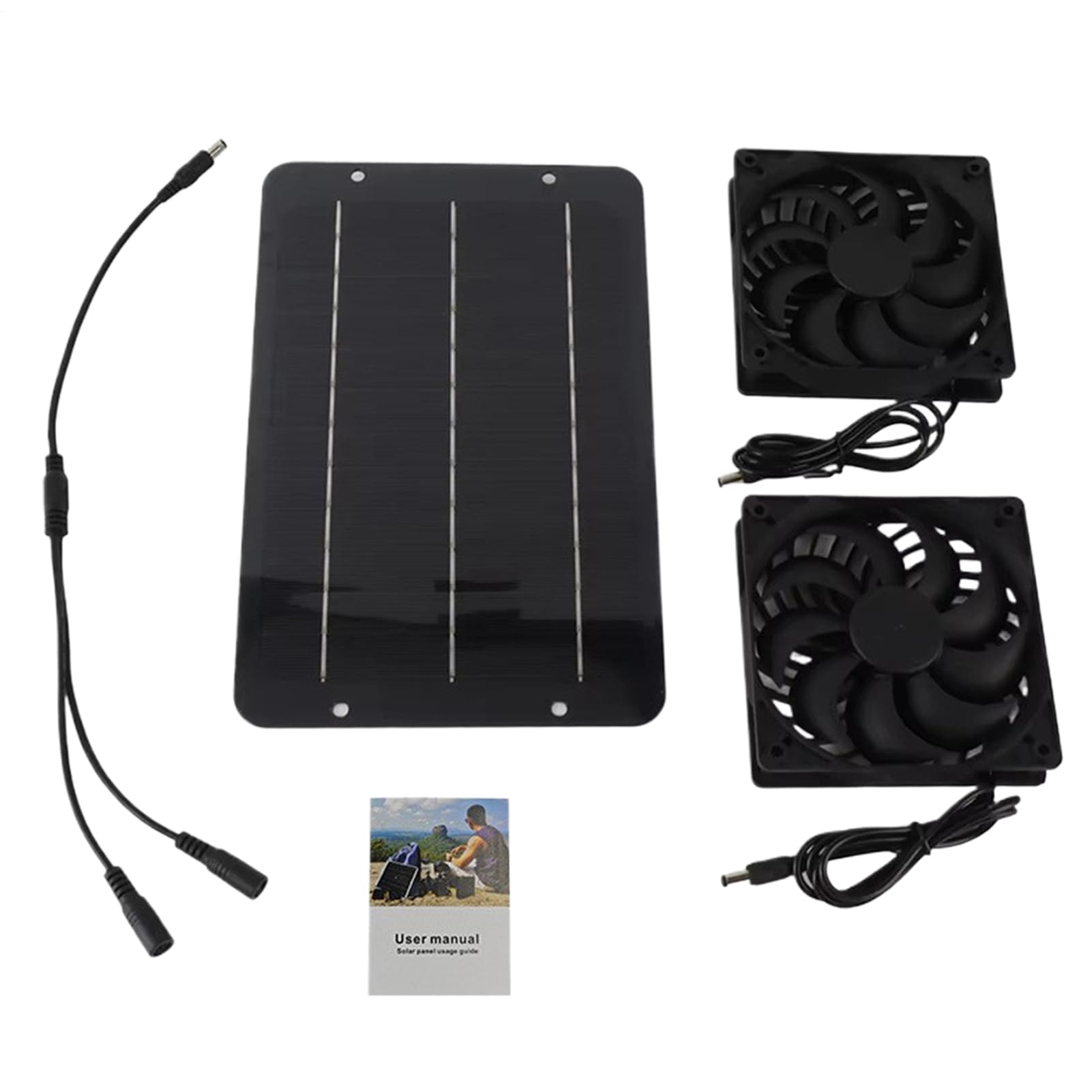 Wentylator Solarny Zewn?trz,Wentylacja S?oneczna do Kurników | Zestaw Wentylacyjny Ch?odz?cy Do Kampera Pikniku I W?drówek