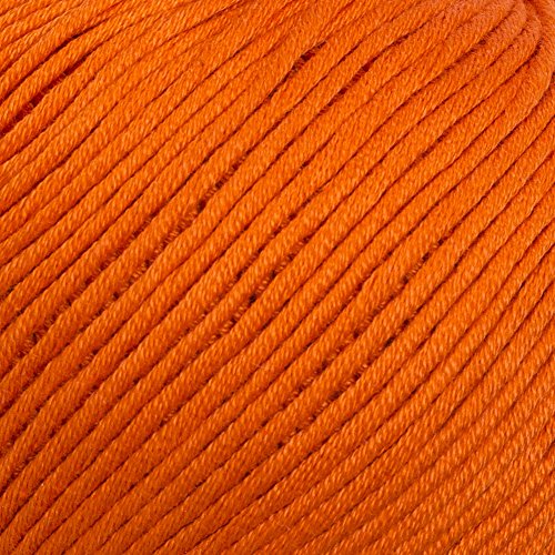 5 Ball%100 Mercerized La Mia Xl Mercerized Cotton Total 8.8 Oz. Each 1.76 Oz (50G) / 103 Yrds (95M) Super Soft, Medium Worsted, Afghan, Yarn, Orange -194 #TOP2