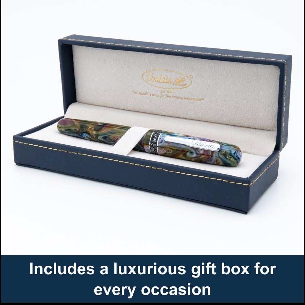 Conklin 1898 Rollerball Pen, Misto Green | Unique Resin Blend Design | Smooth Writing Experience | Great Gift for Pen Enthusiasts