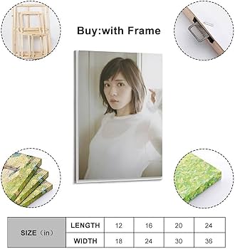 Amazon.co.jp: 松岡茉優 写真撮影2 キャンバスアートポスター 水着写真