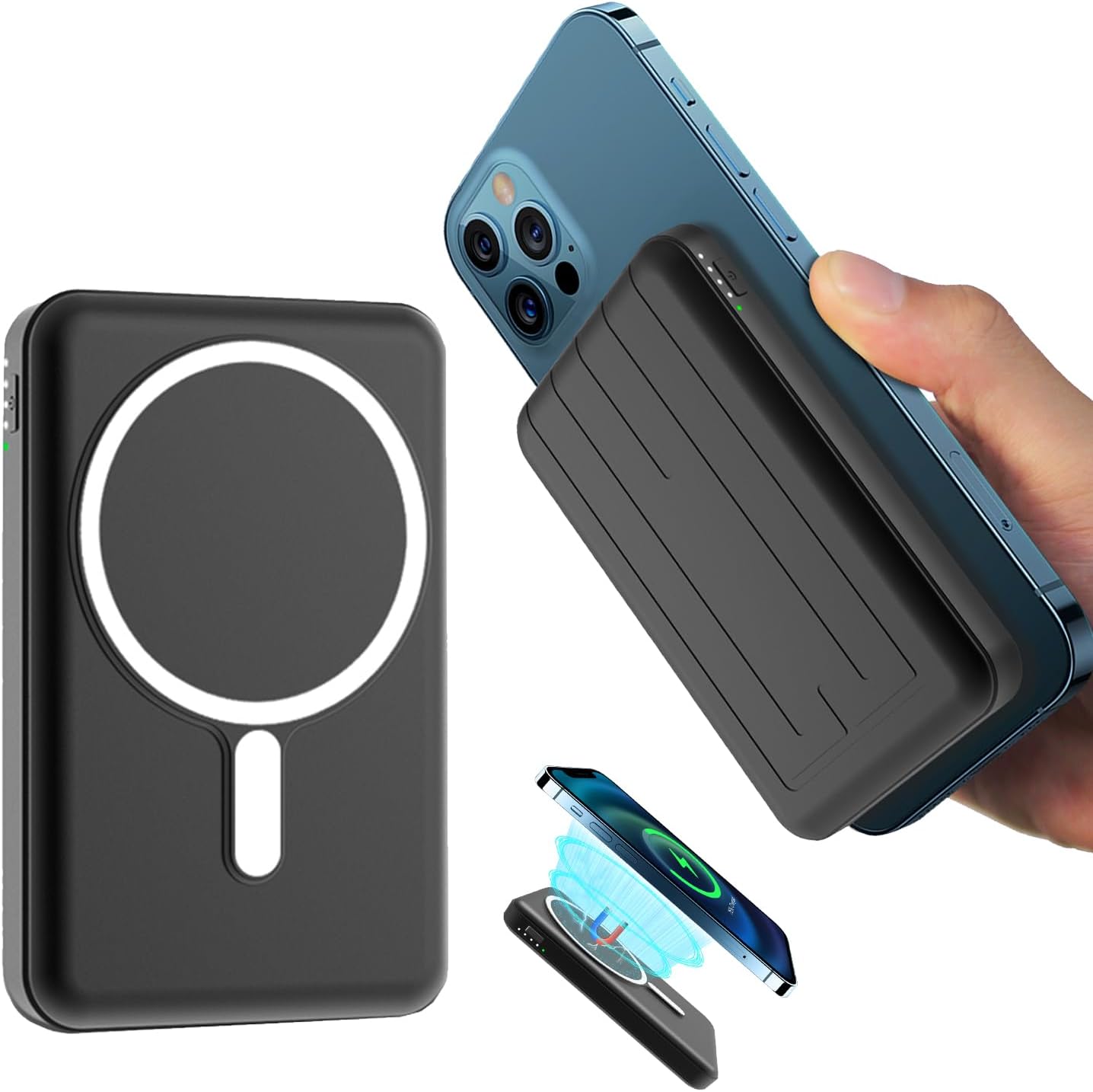 Anker 633 Magnetic Battery, 10,000mAh Foldable Wireless Portable Charger, 20W USB-C