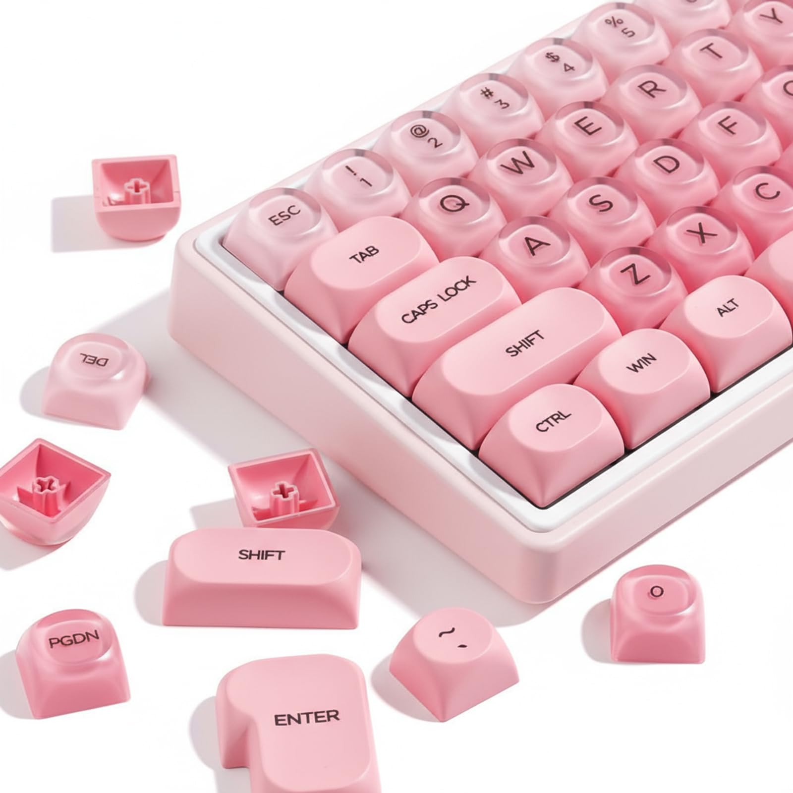 EPOMAKER Anne Pro2 60% Bluetooth Mechanisch Toetsenbord Met RGB Backlit Pbt Keycaps Nkro Programmeerbaar Kailh Rode Schakelaar Wit EPOMAKER Anne Pro2 60% Bluetooth Mechanisch Toetsenbord Met RGB Backlit Pbt Keycaps Nkro Programmeerbaar Kailh Rode Schakelaar Wit