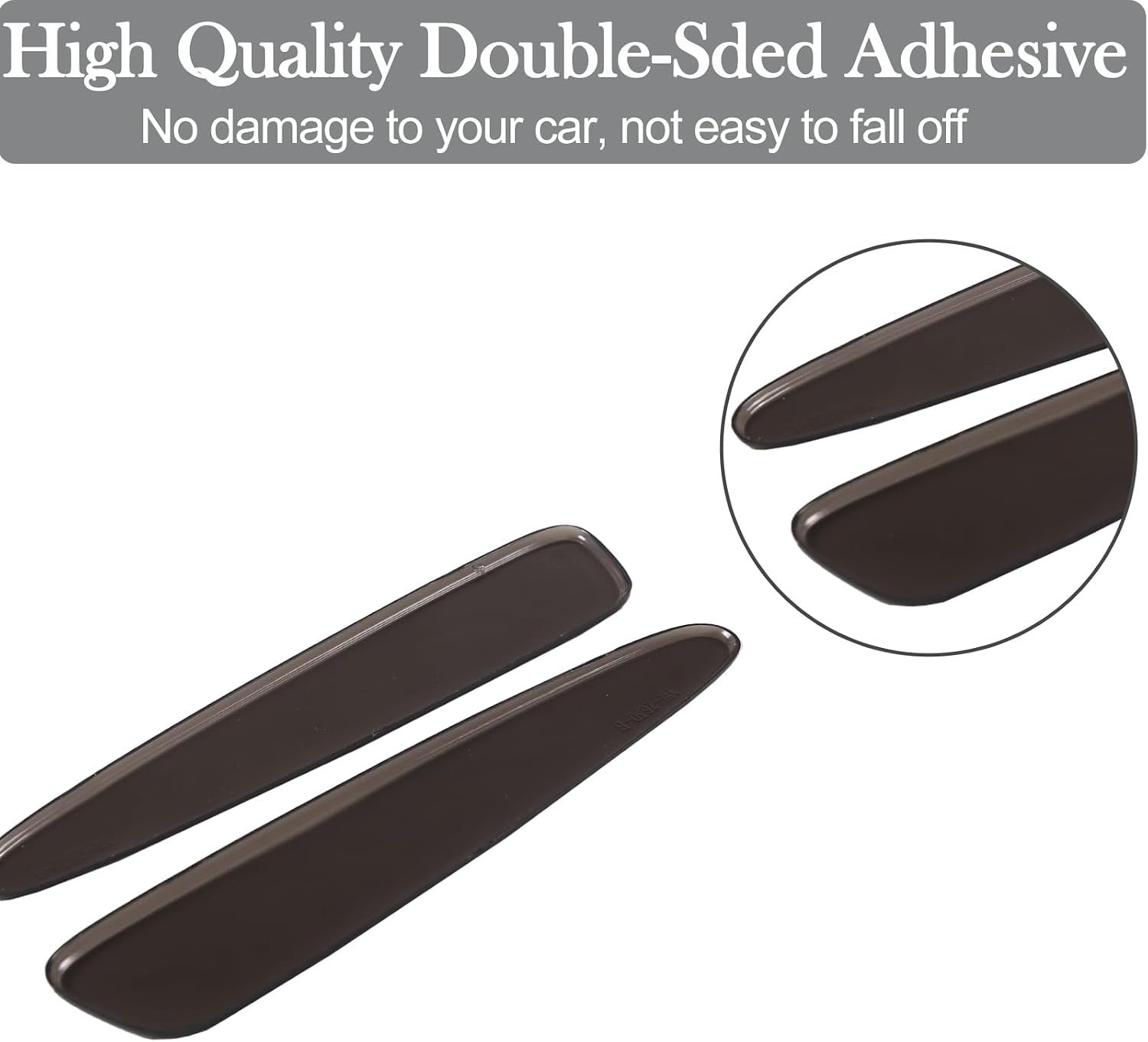 PIUGILH ABS Rear Side Reflector Light Bumper Bezel Frame Cover Trim, Car Frame Trim for Corvette C6 2005-2013 Decoration Exterior Accessories, 2Pcs-Smoked Black