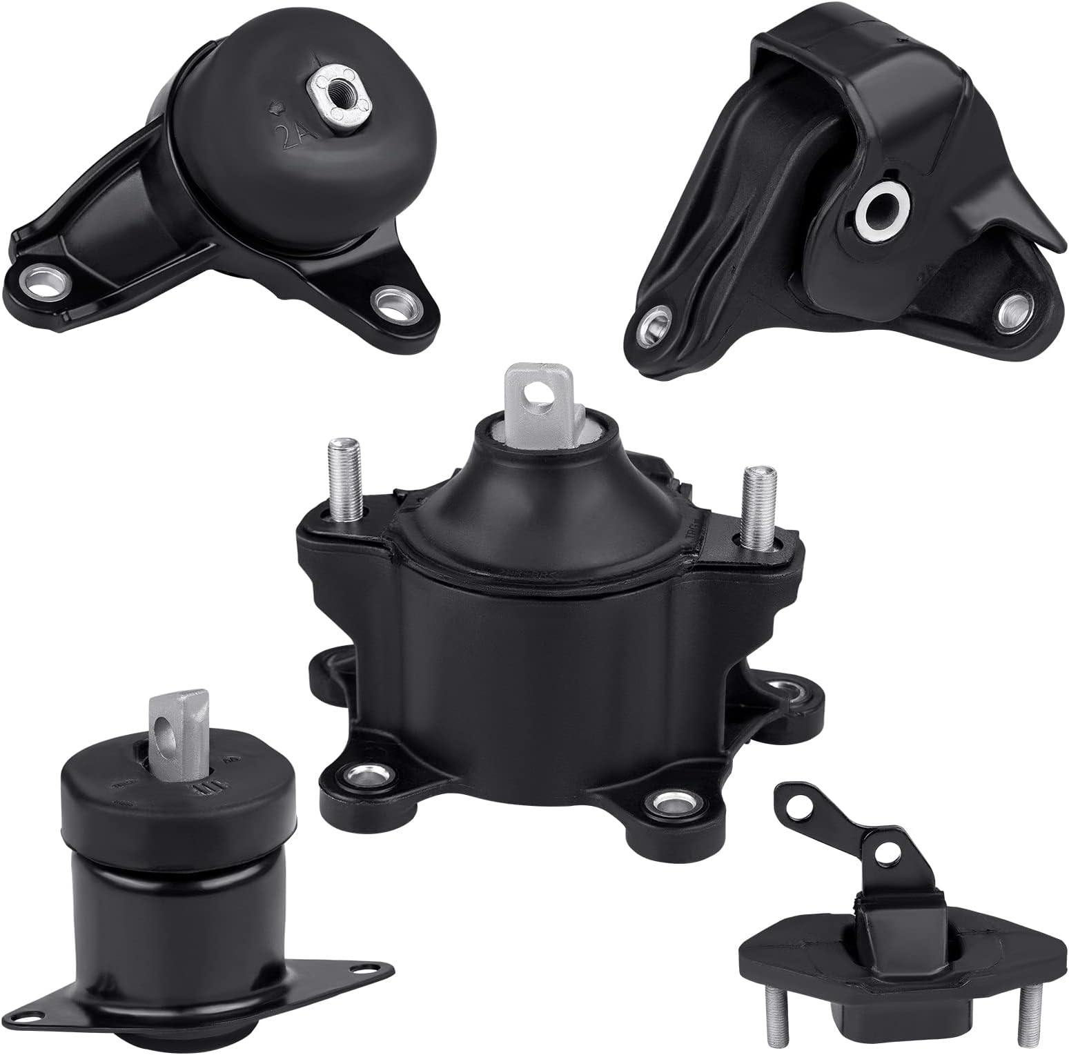 JDMON 5Pcs Engine Motor & Trans Mount Replacement for 2008-2012 Honda Accord 2.4L, 2009-2013 Acura TSX (Automatic Transmission) Compatible with A4561,A4565,A4570,A4572,A4584