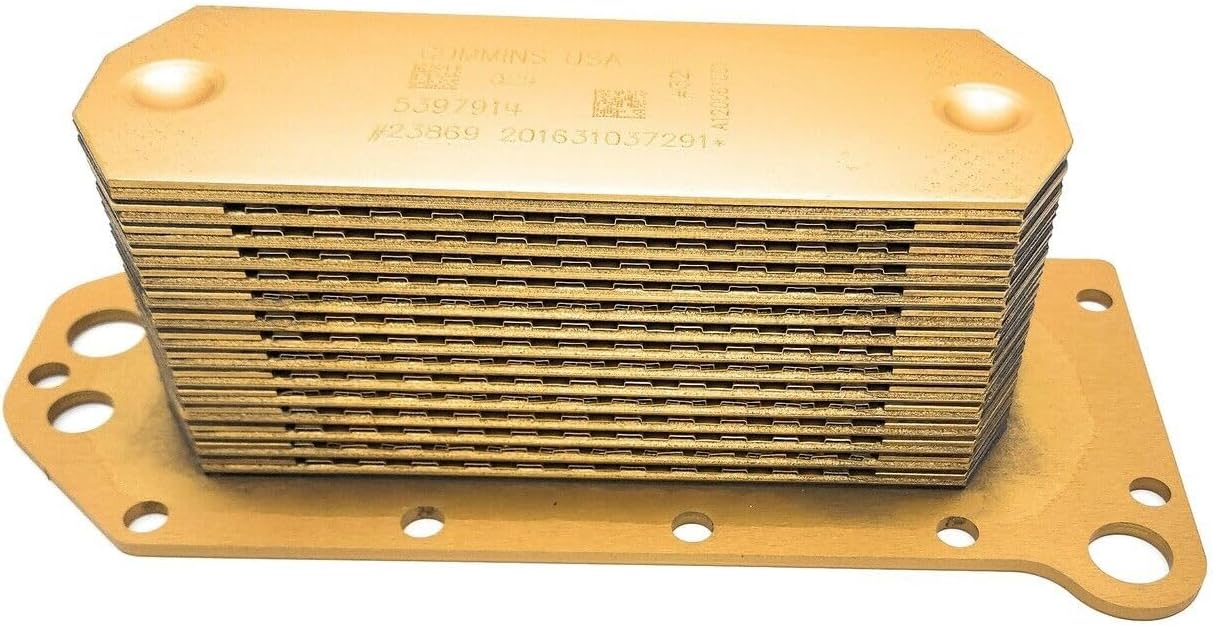 Oil cooler, for Cummins ISL, ISC, ISL-G Diesel Engine 5397914 (23869)