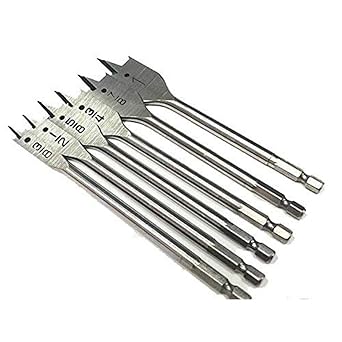 Diy Crafts 12153 Wood Flat Bits Set 3/8