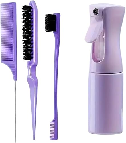WENH 4 teile/satz Friseur Werkzeuge Set Spray Flasche Ratte Schwanz Kamm Necken 