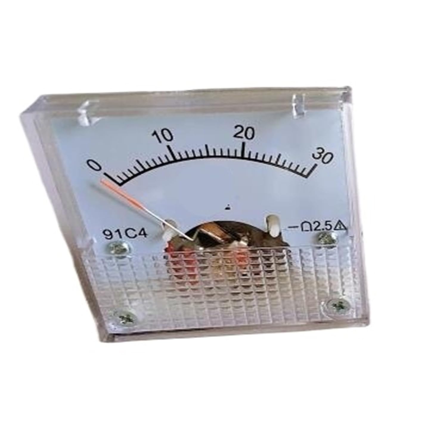91C4 91C4-V Pointer Type Voltmeter Voltage Meter Mechanical DC5V 10V 15V 20V 30V 50V 100V 150V 200V 250V 300V 500V 45 * 45mm(DC10V)