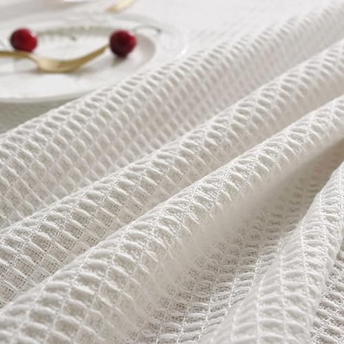 Miniatura 7 de Mantel navideño con diseño de punto gofre, moderno, para cocina, comedor, fiesta, decoración del hogar (cuadrado, 51 x 51 pulgadas)