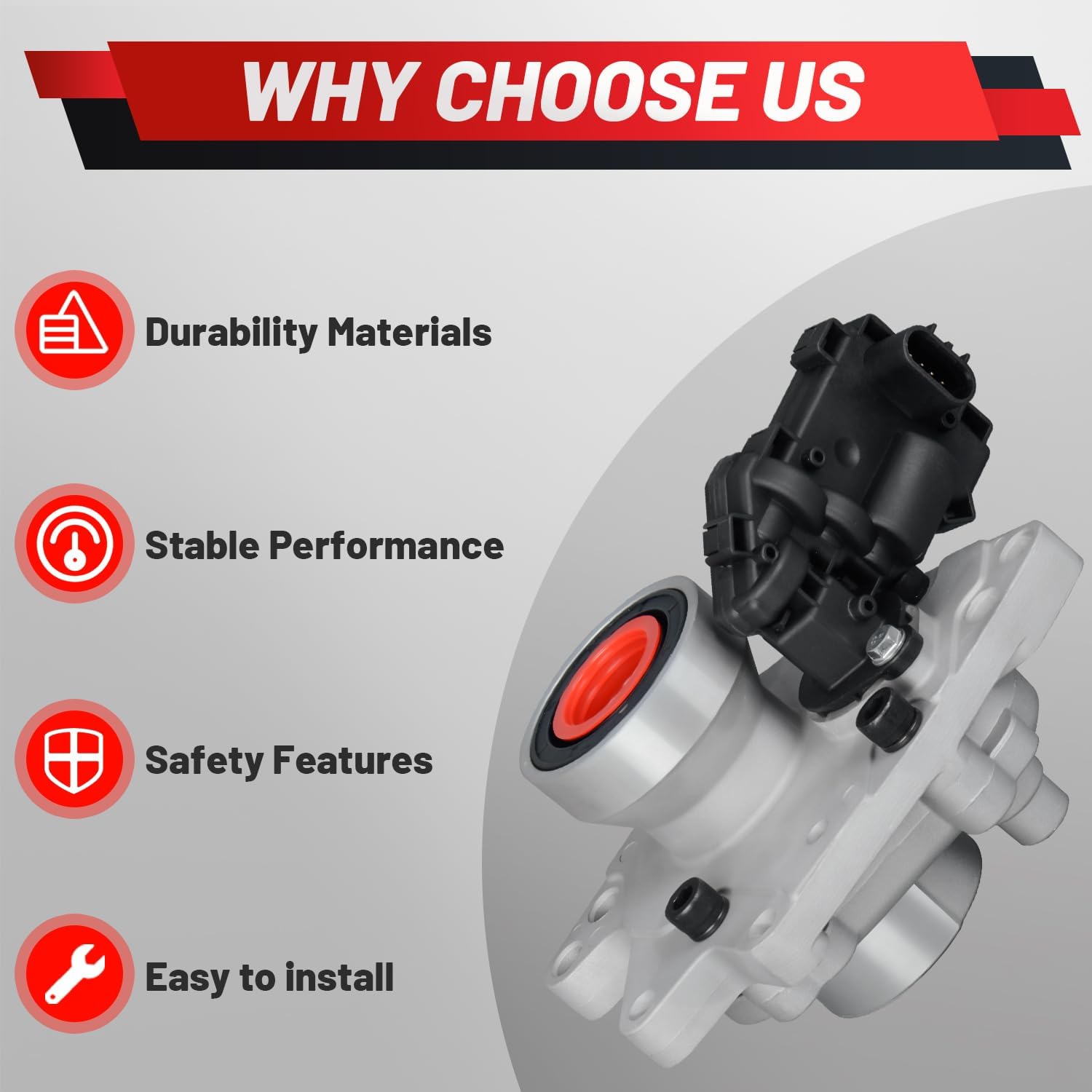 12471623 12471625 Upgraded Front Axle Disconnect Actuator Compatible with 2002-2009 Chevrolet Trailblazer 4WD AWD