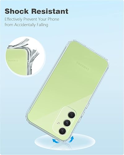 Miniatura 4 de FNTCASE Funda para Samsung Galaxy A54 5G funda protectora de silicona transparente a prueba de golpes, funda delgada de protección completa para