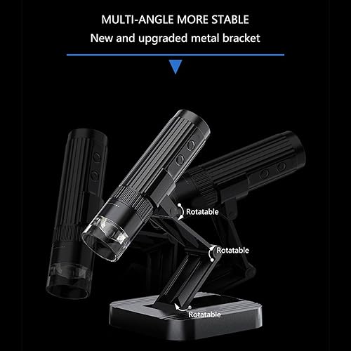 Miniatura 2 de Microscopio digital, cámara plegable de microscopios de bolsillo de mano, microscopio USB de aumento 50X a 1000X para iOS, para