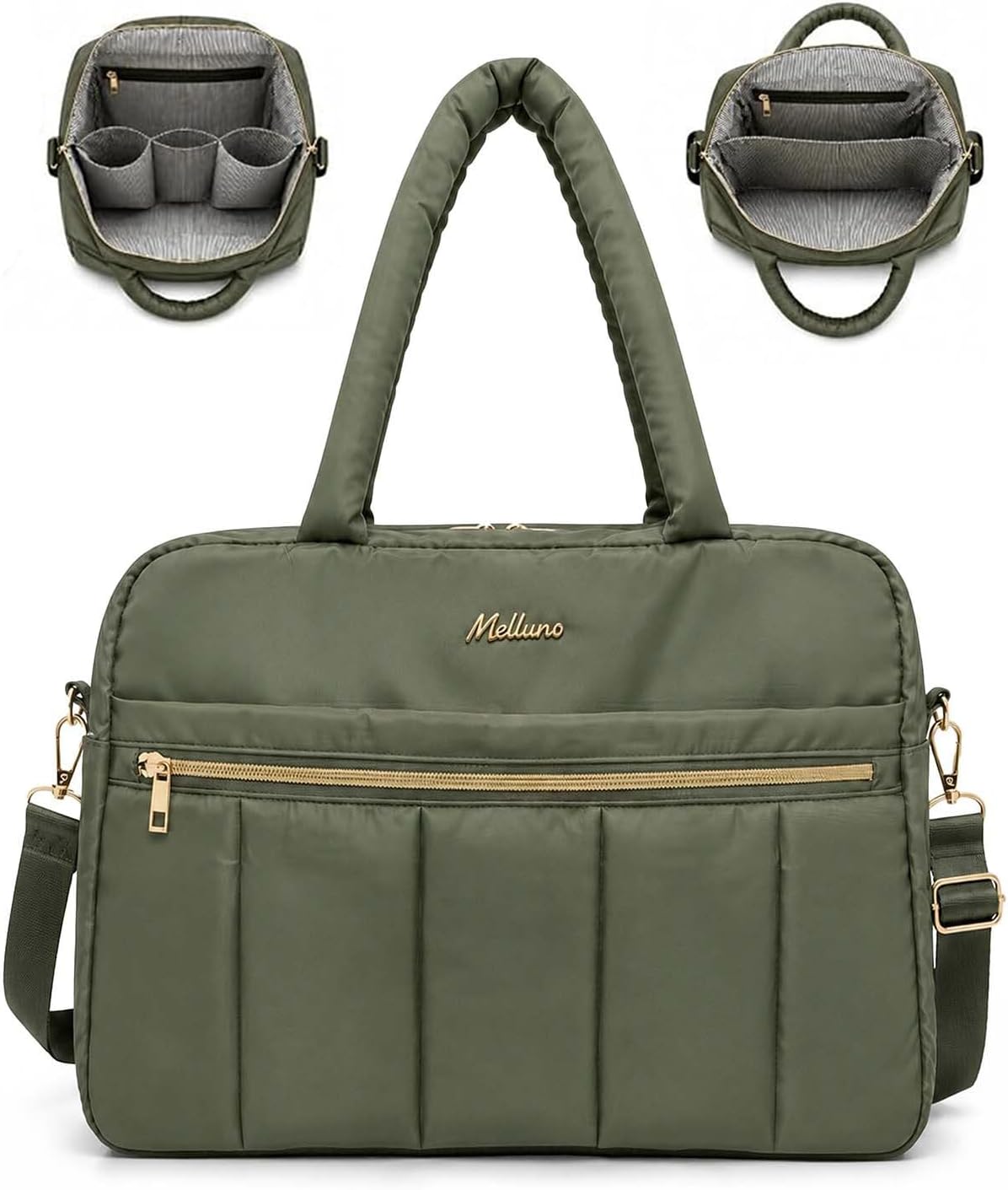Stylish Tote Bag, Large Baby Travel Bag for Moms and Dads, Wide Open Design and Detachable Shoulder Strap (Non-Toxic)