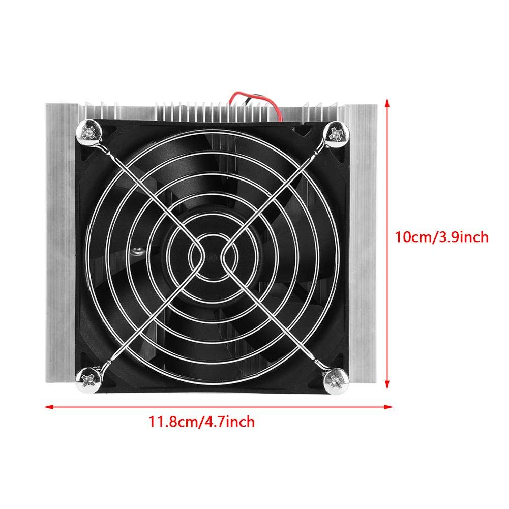 12V Semiconductor Refrigeration Module with Fan, DIY Cooling Device Peltier Cold Plate Cooler DC 12V