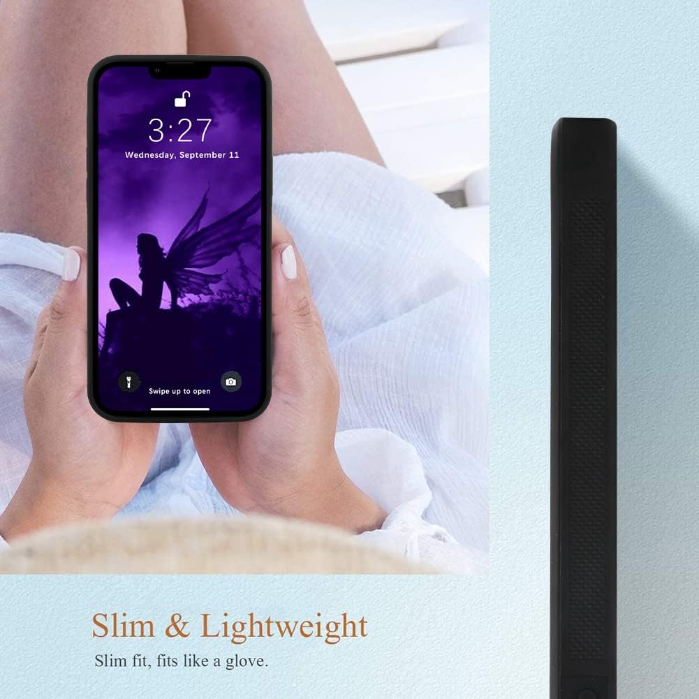 OOK Designs for iPhone 13 Case Glitter Purple Butterfly Nebula Space Design Hard PC+Soft TPU Bumper Anti-Slip Ultra Thin Cover Protective Shockproof Case for iPhone 13 - Image 4