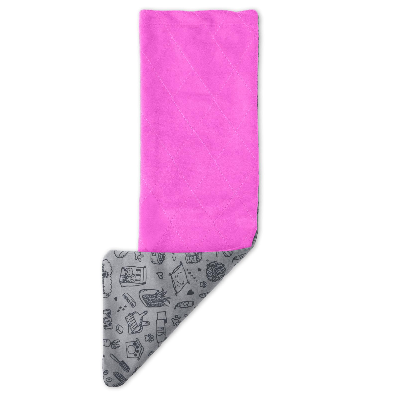 Paw Inspired Fitted Fleece Liner for Ferret Nation, Critter Nation Cage for Ferrets, Rats, Chinchillas, Hedgehogs & Other Small Animals (Pink, Ramp Cover) โ image 1
