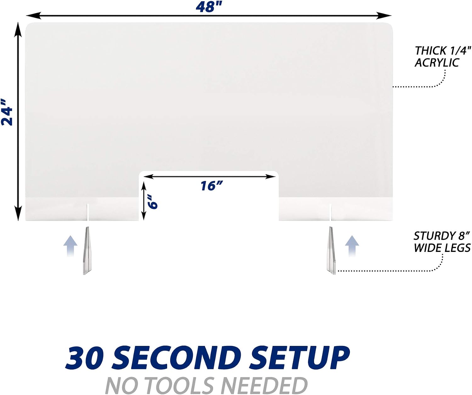 Best Deal SignHero Sneeze Guard | Large, 1/4 Thick, Sturdy Acrylic Plexiglass Shield | USA-Made, Fast Shipping, 30 Second Setup | Plexiglass Barrier for Counter, Reception, School, Office (Multiple Sizes) Buy 1 get 1 🔥 SignHero Sneeze Guard | Large, 1/4 Thick, Sturdy Acrylic Plexiglass Shield | USA-Made, Fast Shipping, 30 Second Setup | Plexiglass Barrier for Counter, Reception, School, Office (Multiple Sizes)