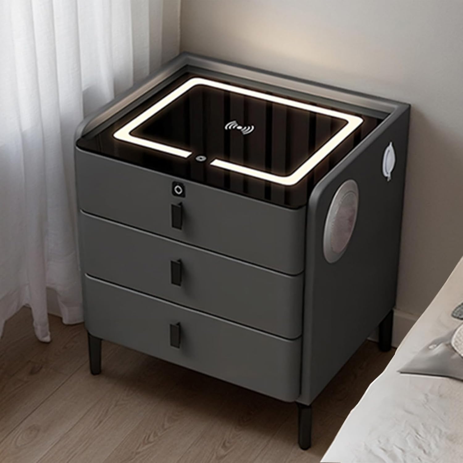 Table de chevet LED connectée pour une ambiance de chambre cocooning