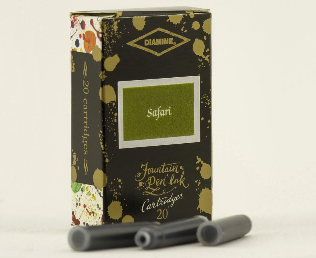 Diamine150th Anniversary Ink Cartridges Pack of 20 - Safari