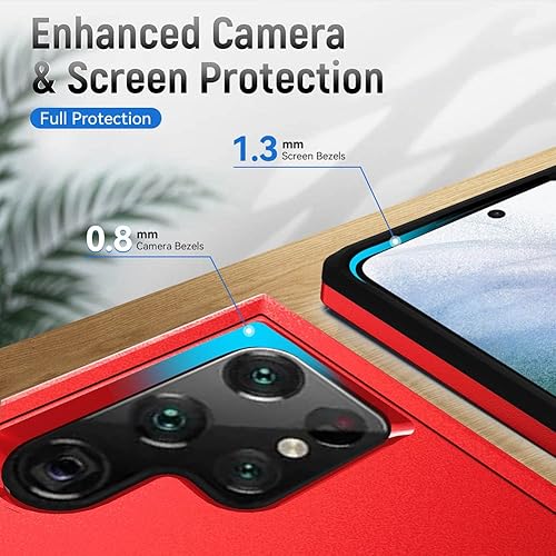 Miniatura 151 de Funda para Samsung Galaxy S21 Ultra (no para S21 Plus y S21), resistente a prueba de golpes, de grado militar, soporte de carga inalámbrica