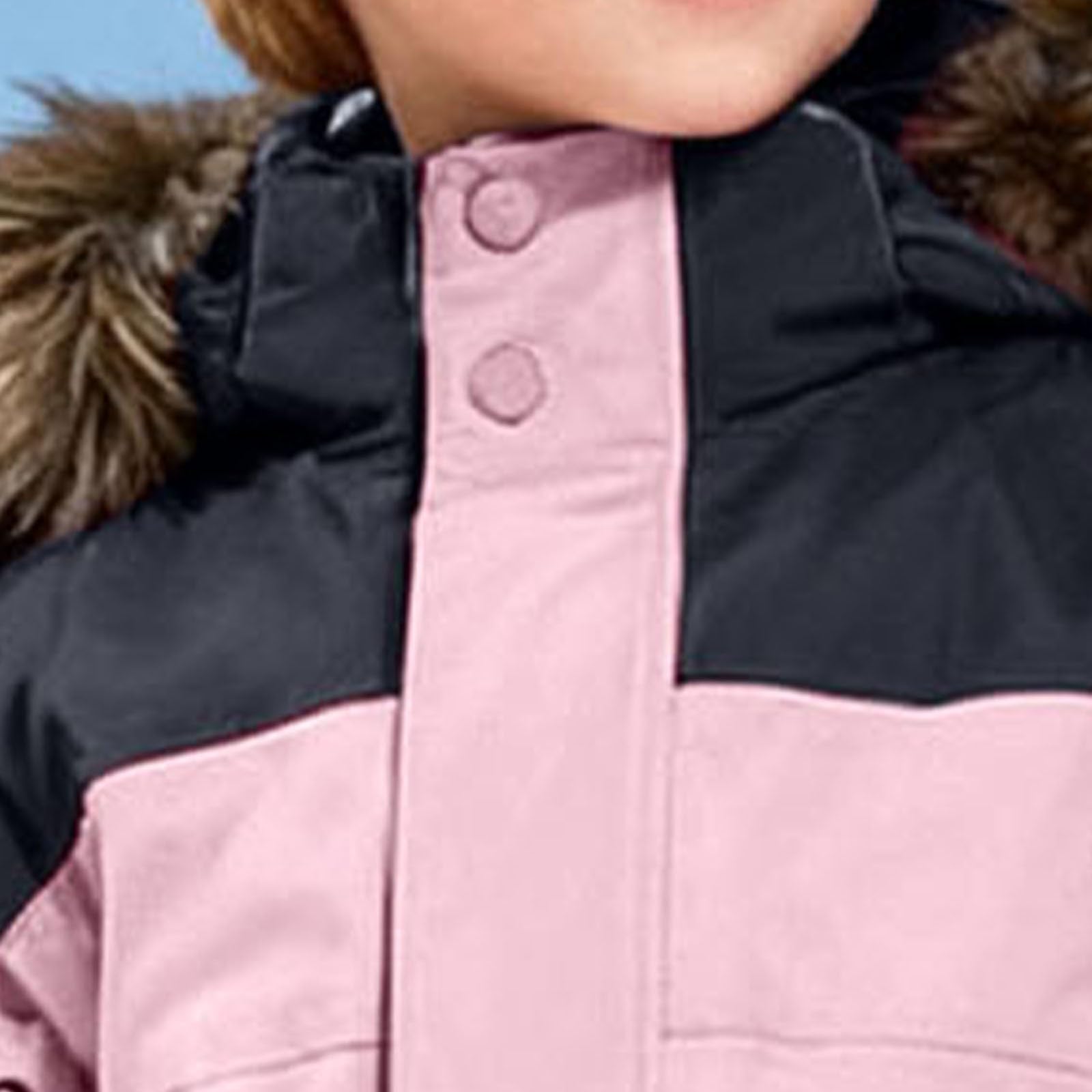 Tuta da neve per bambini, taglia 3-14 anni, impermeabile, antivento, calda, invernale, con collo in pelliccia, abbigliamento da sci