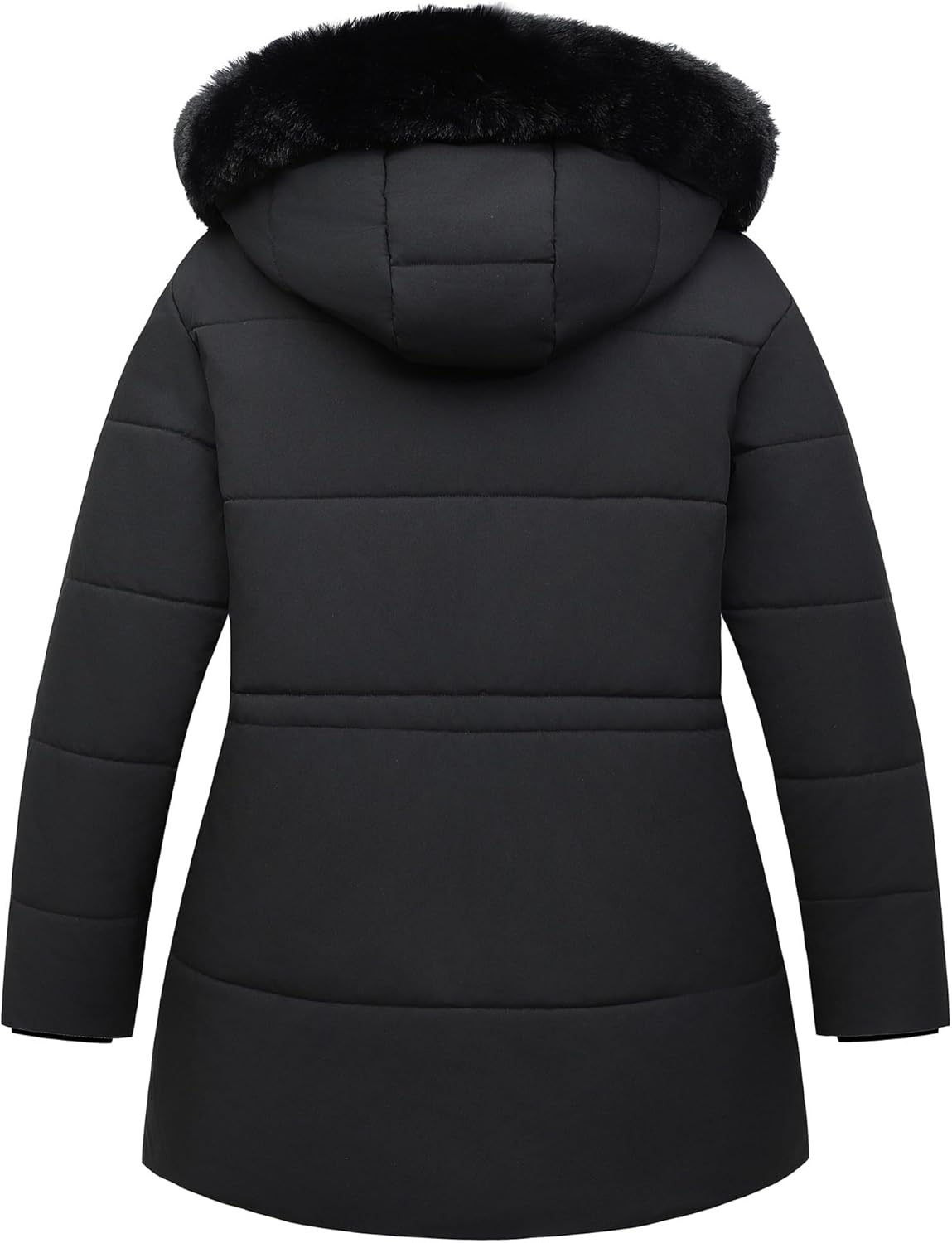 Women's Plus Size Down Coat Parka Jacket | Waterproof, Windproof, Detachable Hood, Thicken for Winter Warmth - Image 2