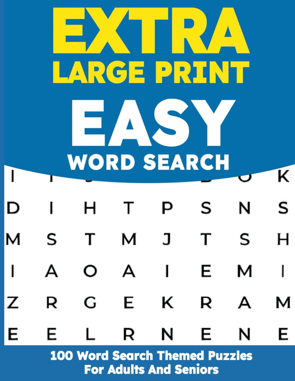 Extra Large Print Easy Word Search: Jumbo Wordfind Puzzle Book for Seniors and Adults, Relaxing and Anti-Eye Strain Big Font