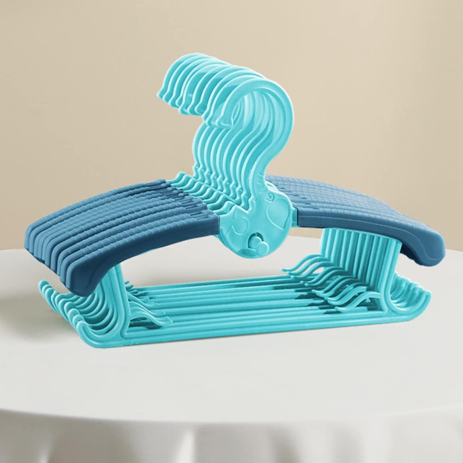 Stretchable Baby Hangers, Kids Closet Rack, Non-Slip Stretchable Plastic Baby holrd, for Girl Boy Toddler Children Newborn, 20 Pack (Color : C)