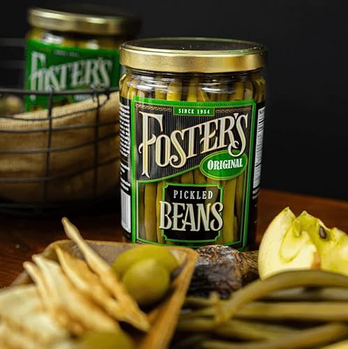 Miniatura 6 de Foster's - Frijoles verdes en escabeche, original, 32 onzas, paquete de 2, receta tradicional de verduras en escabeche de más de 40 años, sin