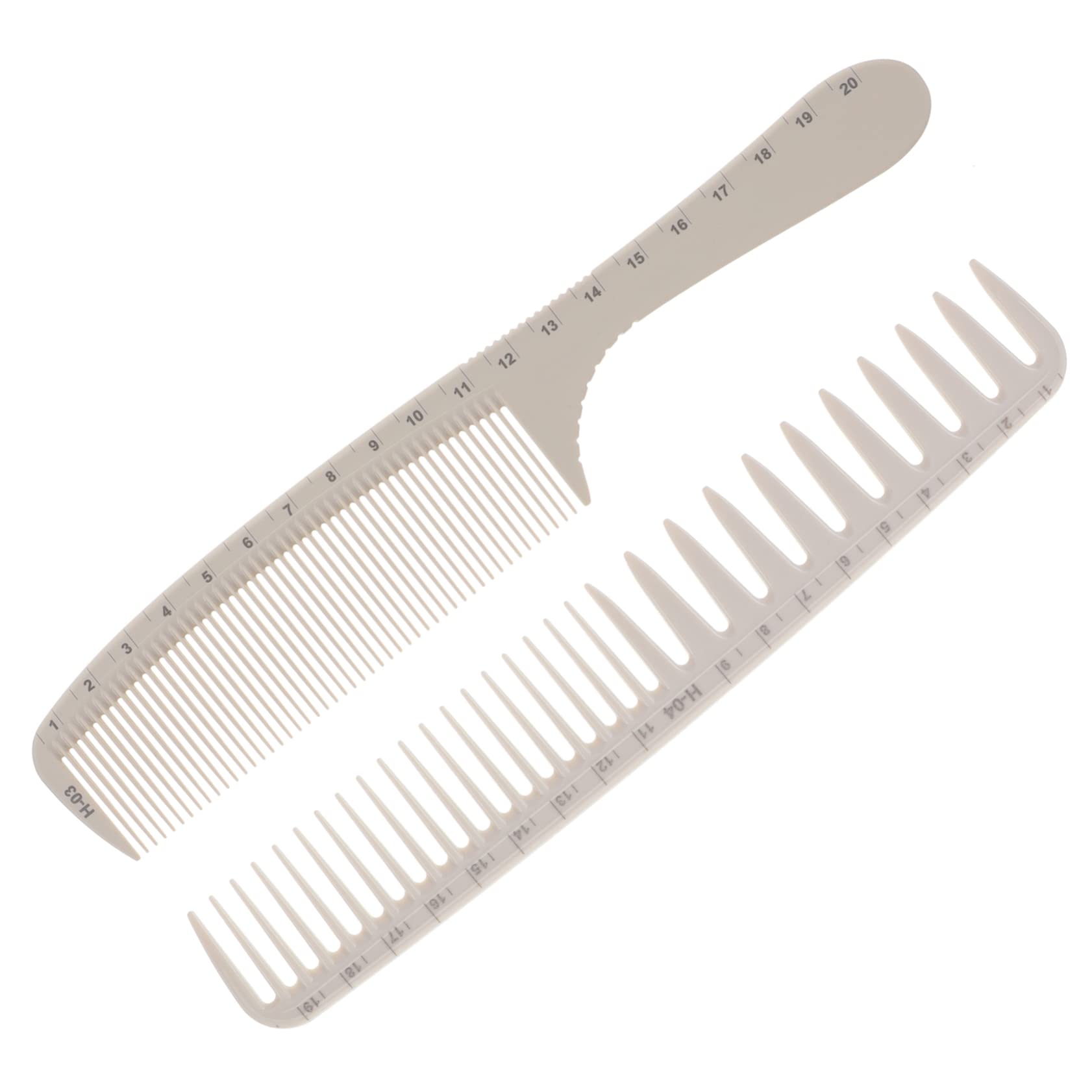 FRCOLOR 10stücke Friseur Haarschneidekämme Mit Maßstab Leichtgewichtige Stylingkämme Für Friseure Für Haarschnitt Und Färbung Ergonomisches Design Zu Transportieren