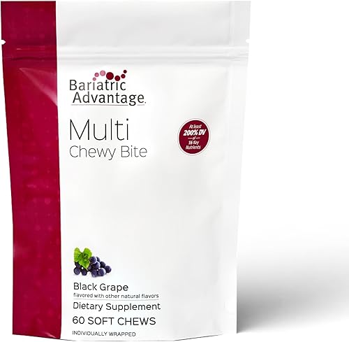 Vista 10 de Bariatric Advantage Multi Chewy Bite - Multivitamínico suave para masticar para pacientes de cirugía bariátrica - Multivitamínico masticable
