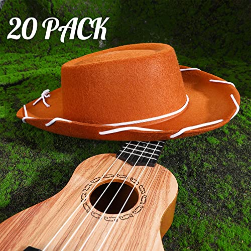 Coume COUME-COWBOY-45 20 Pcs Children'S Cowboy Hats Kids Party Cowboy Felt Hats Cowgirl Hats thumb #1