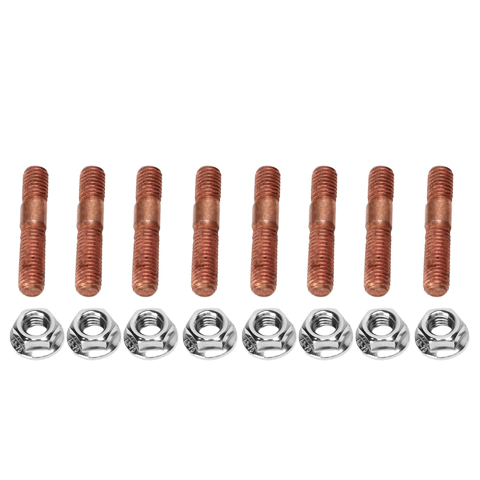 SIXRUN Kit Prigionieri M8 1.25 Kit Hardware Collettore di Scarico Resistente alle Alte Pressioni Lega