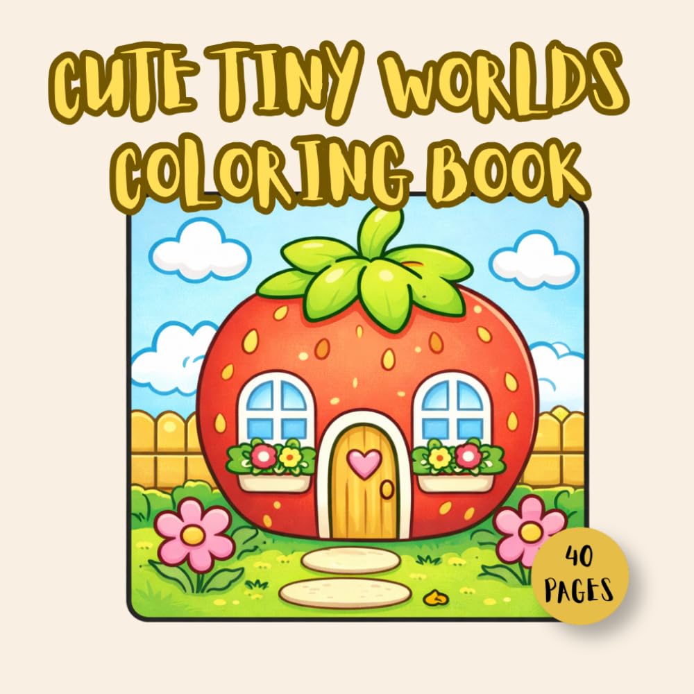 CUTE TINY WORLDS COLORING BOOK (LUCY'S CUTE COLORING BOOKS)