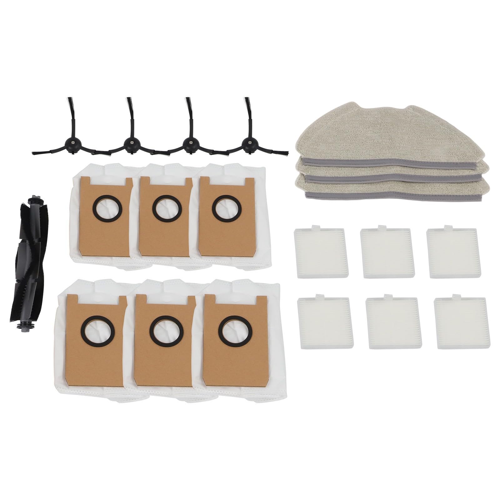 Kit de pièces de rechange pour robot AIRROBO T20+ et FIXR T20 avec filtre HEPA et brosses