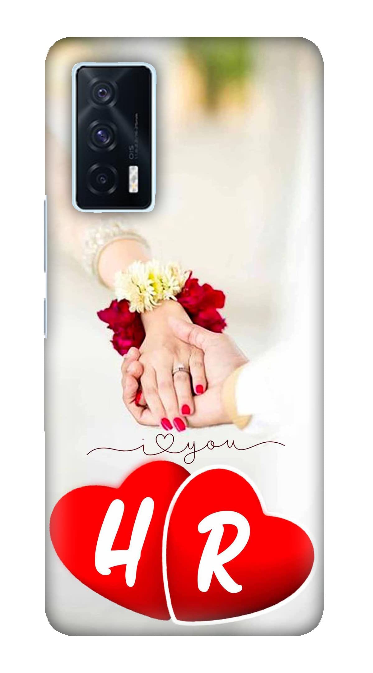 FULLY IDEA Back Cover Suitable for Iqoo 7 5G |Designer Printed Hard Back  Case Cover |Letter H/Alphabet H/Name H/Letter H with R/H Love R /(8248) |  Plastic | Multicolor : Amazon.in: Electronics