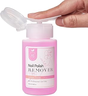 Nail Polish Remover Non Acetone Nail Polish Remover for Quick Dry Nail Polishes Gentle Polish Remover Pump, Ultra-Powerful Clear Fingernail Polish Remover with Easy Push-down Pump- 5.46 fl. oz