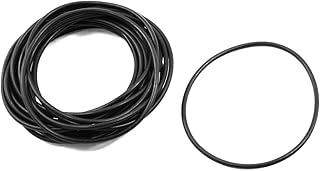 uxcell 20 Pcs Black Silicone O Ring Seal Washers 90mm x 84mm x 3mm