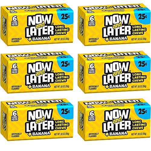 Now and Later Banana Flavored Candy 6 piece bars ( pack of 24 ) - Thumbnail 2
