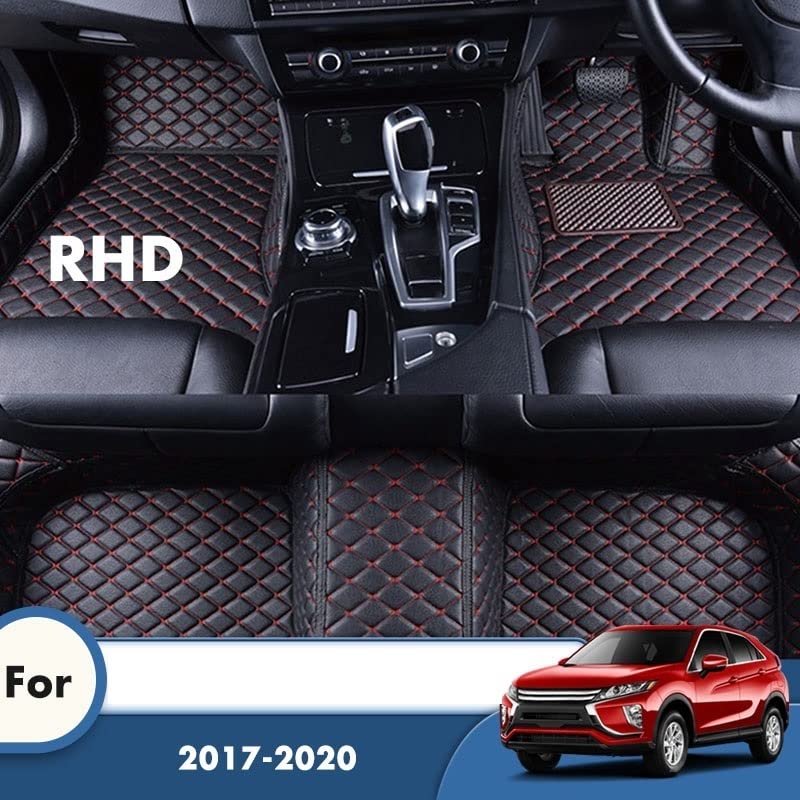Tapis de sol voiture Mitsubishi Eclipse Cross cuir beige lavable