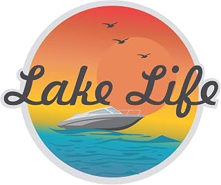 Lake Life Vinyl Sticker 5 Inch
