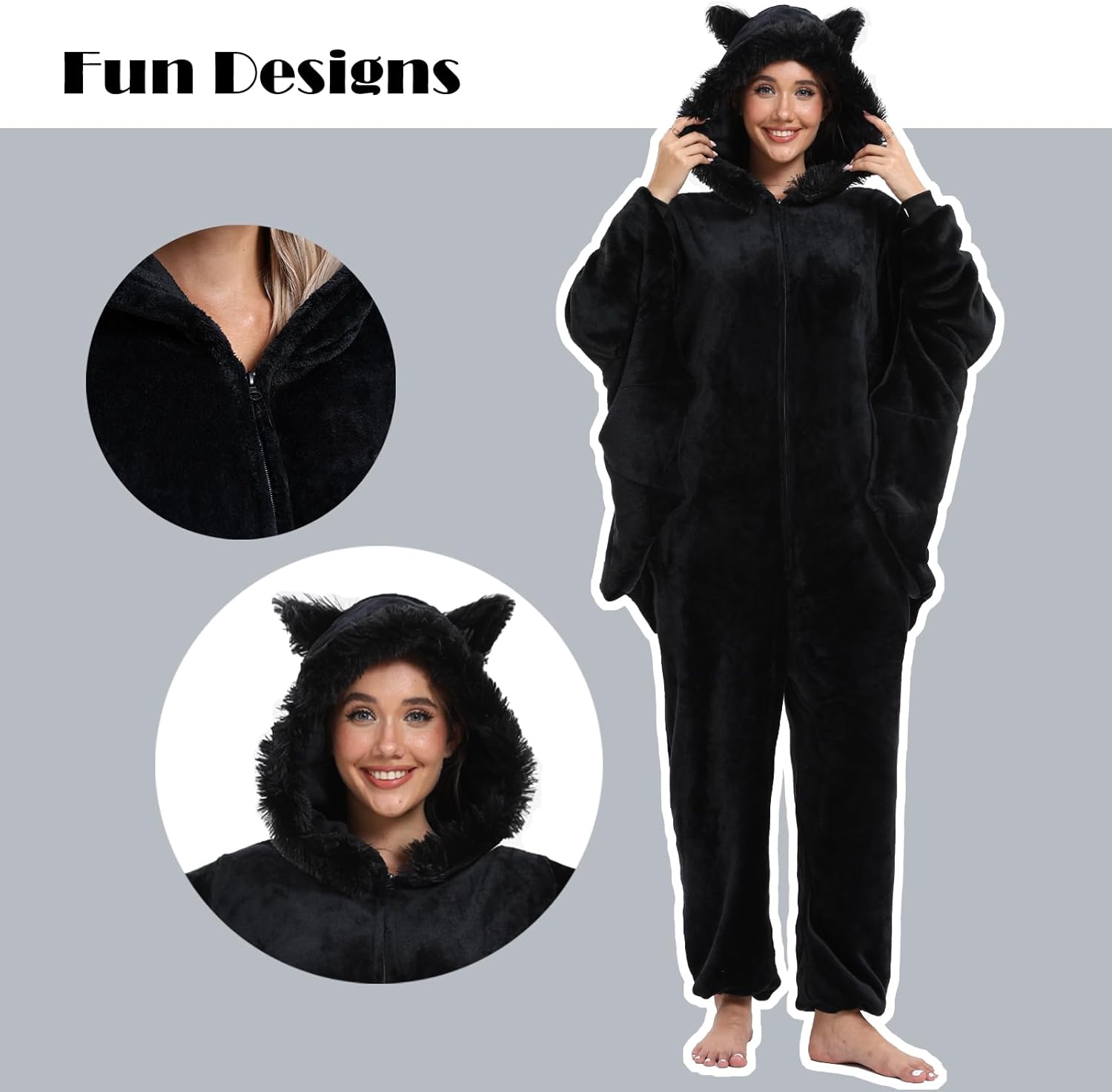 Adult Onesie Pajamas Animal One Piece Costume Halloween Cosplay for Women Men - Image 5