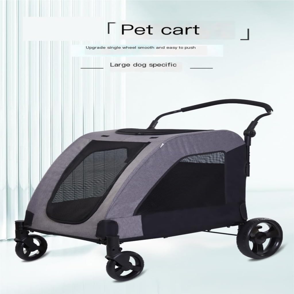 Pet Strollers Pet Launches Multi-Functional Medium and Large Pet Stroller, Outdoor Travel Dog Cart, Foldable Stroller Pet Stroller Medium(G)